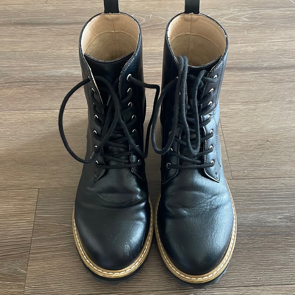 Women’s lace up combat boots